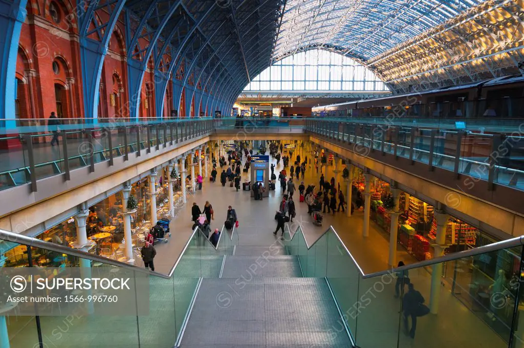 UK, England, London, St  Pancras Station