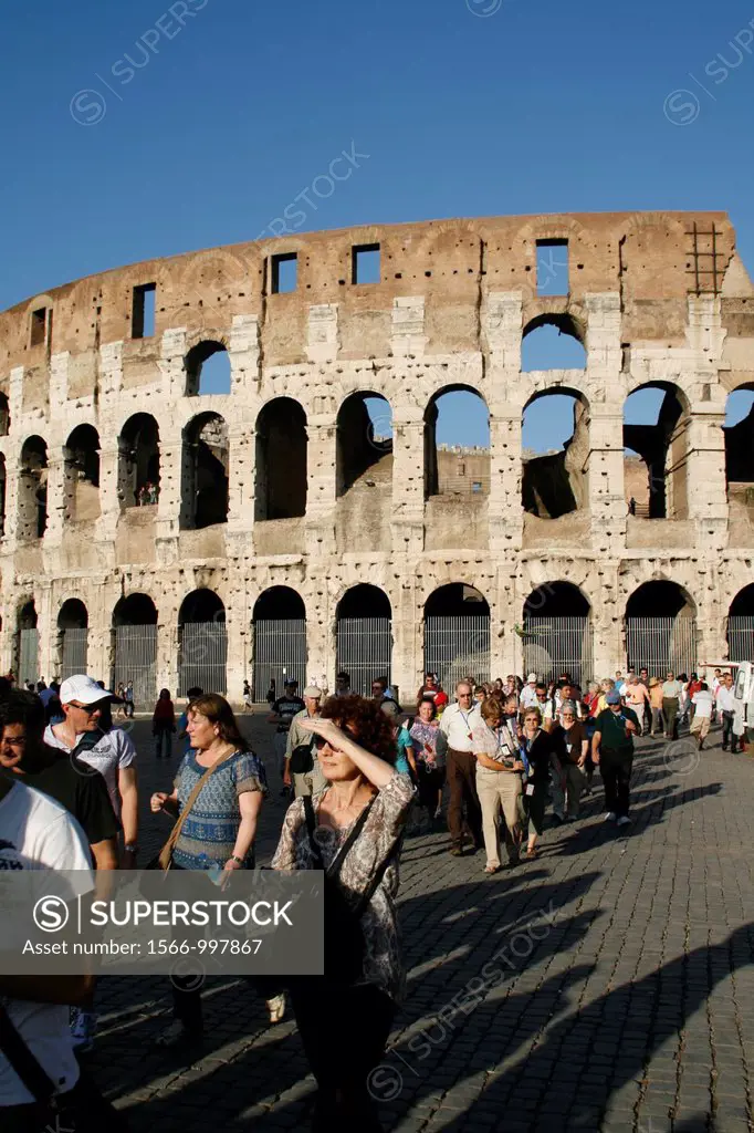 the colosseum coliseum amphitheatre wall facade, rome