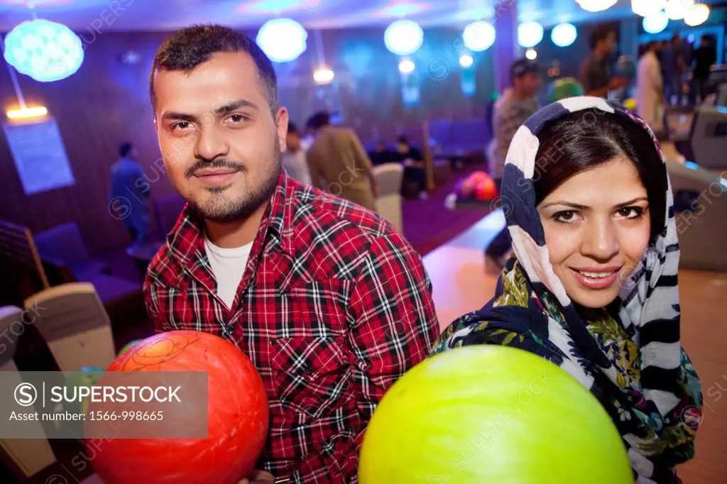 ´strikers´ is the first and only bowling alley in afghanistan
