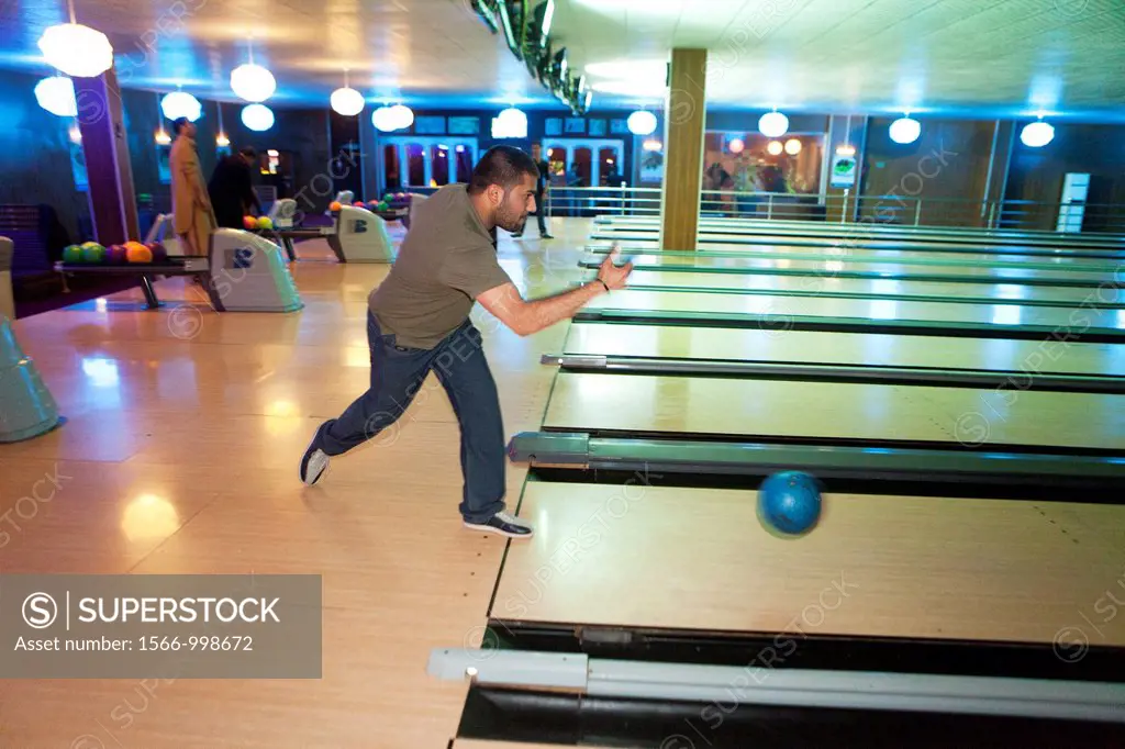 ´strikers´ is the first and only bowling alley in afghanistan