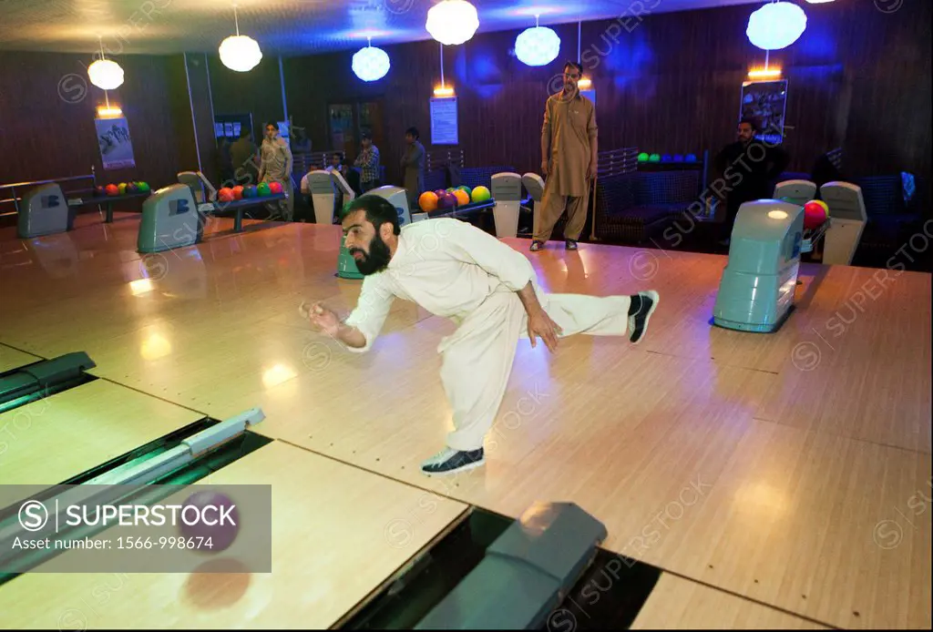 ´strikers´ is the first and only bowling alley in afghanistan