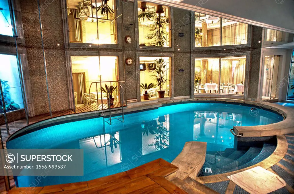 PARIS, France -´Les Thermes´ Gym/Health Club in Luxury Hotel, Royal Monceau, Swimming Pool Facilities
