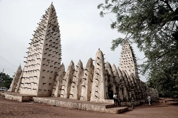 Sudanese style mosque, Bobo Dioulasso, Burkina Faso