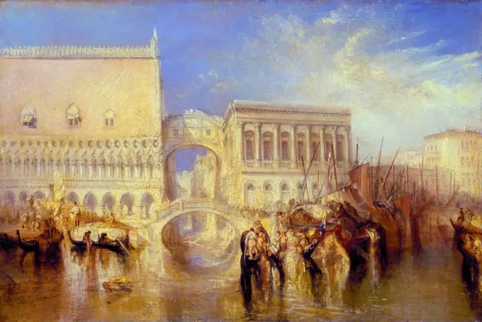 Joseph Mallord William Turner - Venice, the Bridge of Sighs.