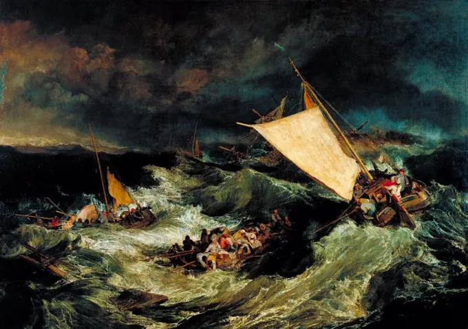Joseph Mallord William Turner - The Shipwreck.