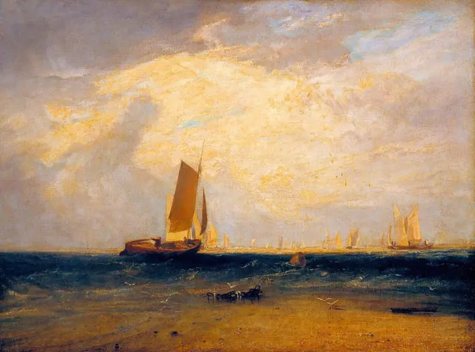 Joseph Mallord William Turner - Fishing upon the Blythe-Sand, Tide Setting In.