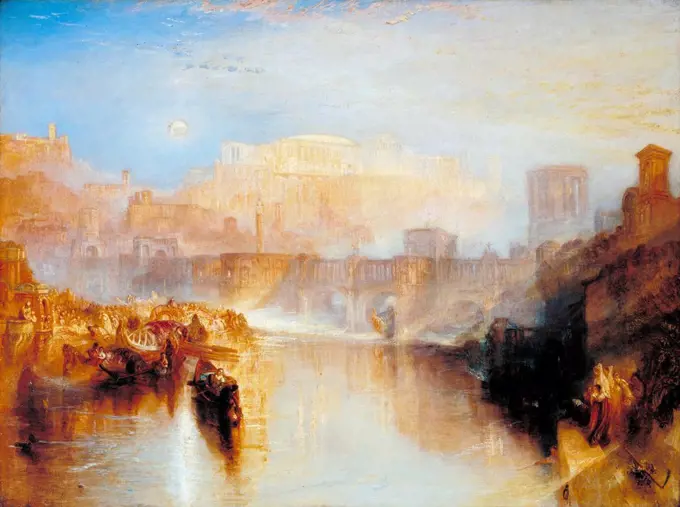 Joseph Mallord William Turner - Ancient Rome; Agrippina Landing with the Ashes of Germanicus.