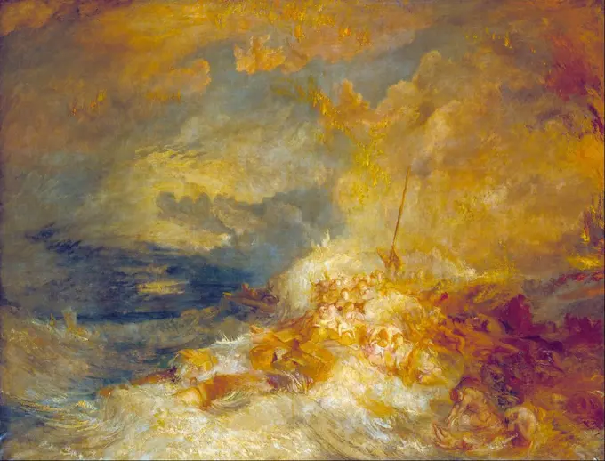 Joseph Mallord William Turner - A Disaster at Sea.