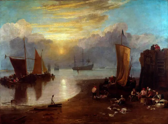 William Turner Sun Rising through Vapour - National Gallery London.