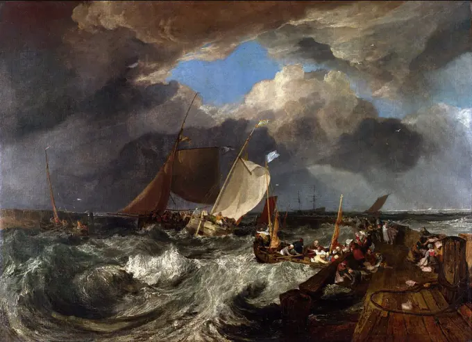 William Turner - Calais Pier - National Gallery London.