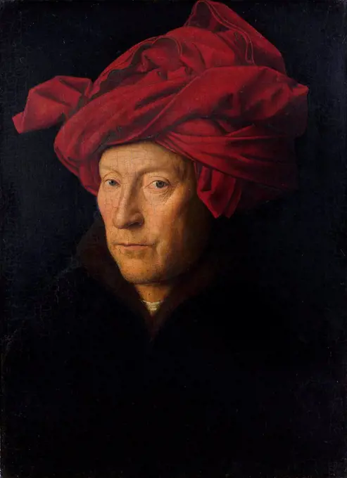 Jan van Eyck . Self-portrait . 1433. National Gallery - London.