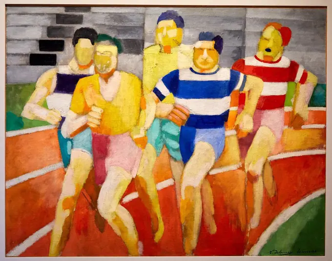 Les Coureurs, 1924, Robert Delaunay, Musée d'Art Moderne, Troyes, Champagne-Ardenne Region, Aube Department, France, Europe