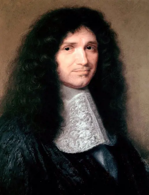 Robert Nanteuil - . Portrait of Jean-Baptiste Colbert - . 17th century .