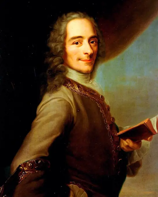 . Portrait of François Marie Arouet called Voltaire . 1728.