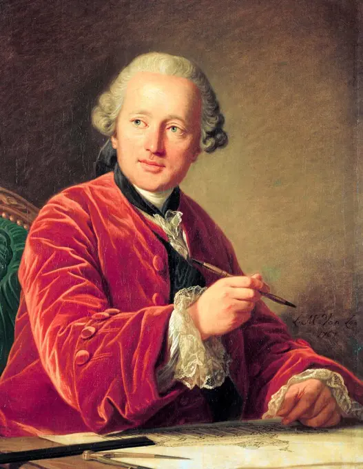Louis Michel Van Loo - Portrait of Germain Soufflot architect (1713 - 1780).