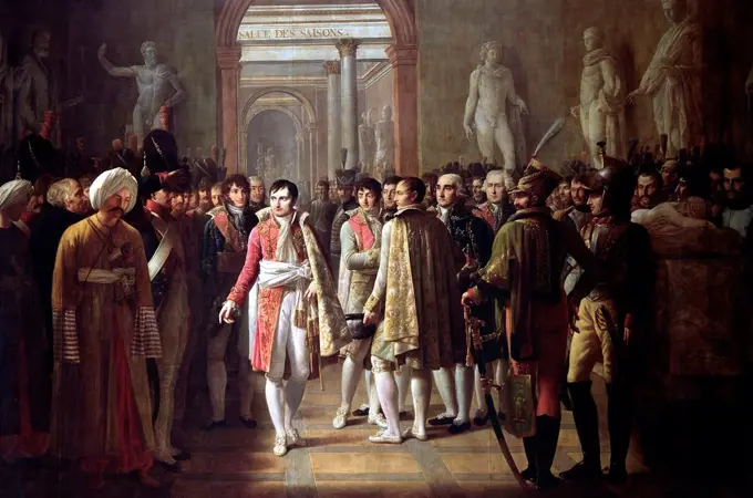 Gioachino Serangeli - . Napoleon receiving deputies of the Army after his coronation (December 8, 1804) .