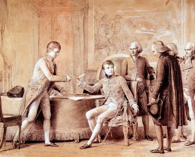 François Gérard - . Signing of the Concordat by the First Consul. 1801.