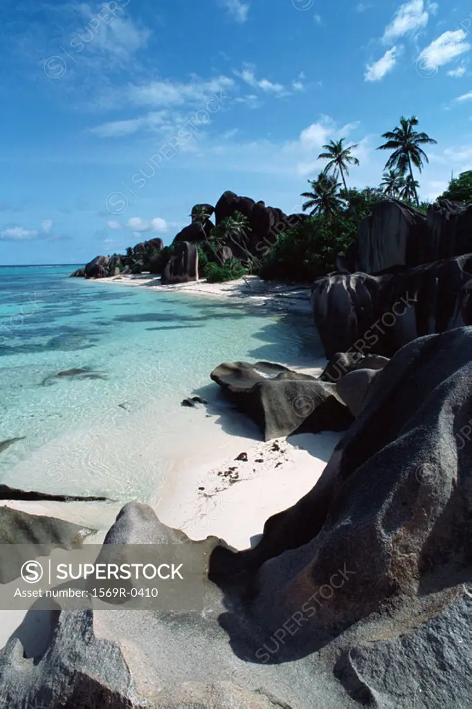 Seychelles, La Digue island, Anse Source d´Argent