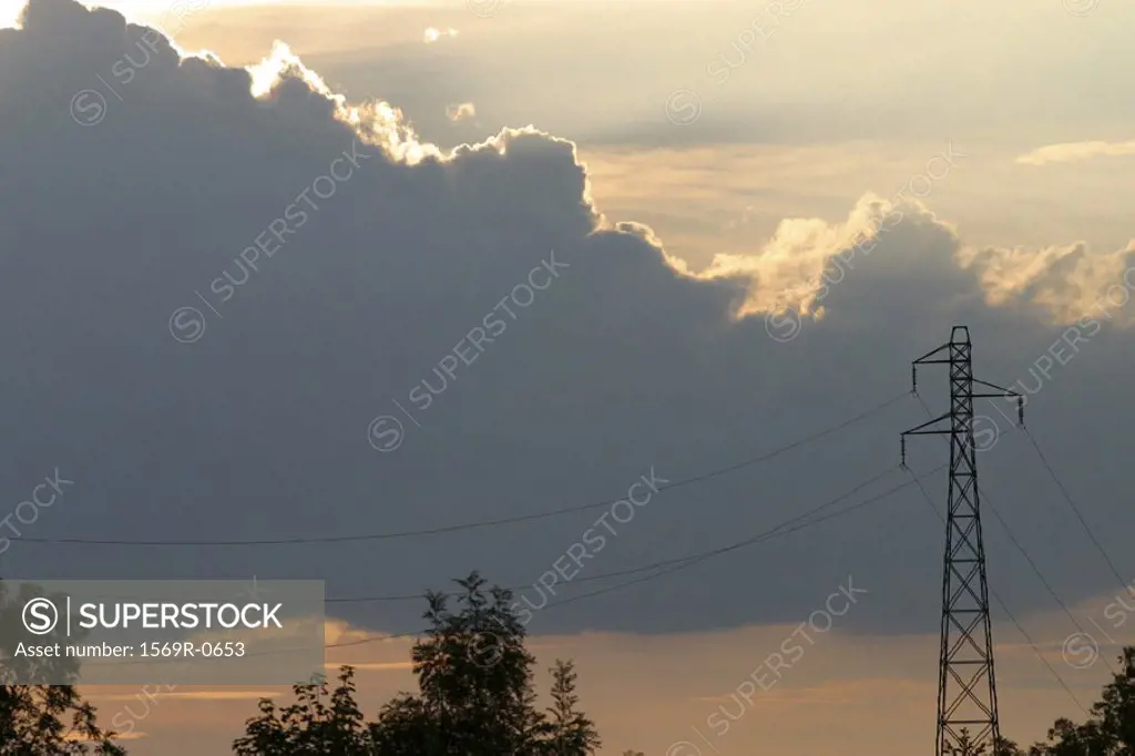 Pylon and cloudscape