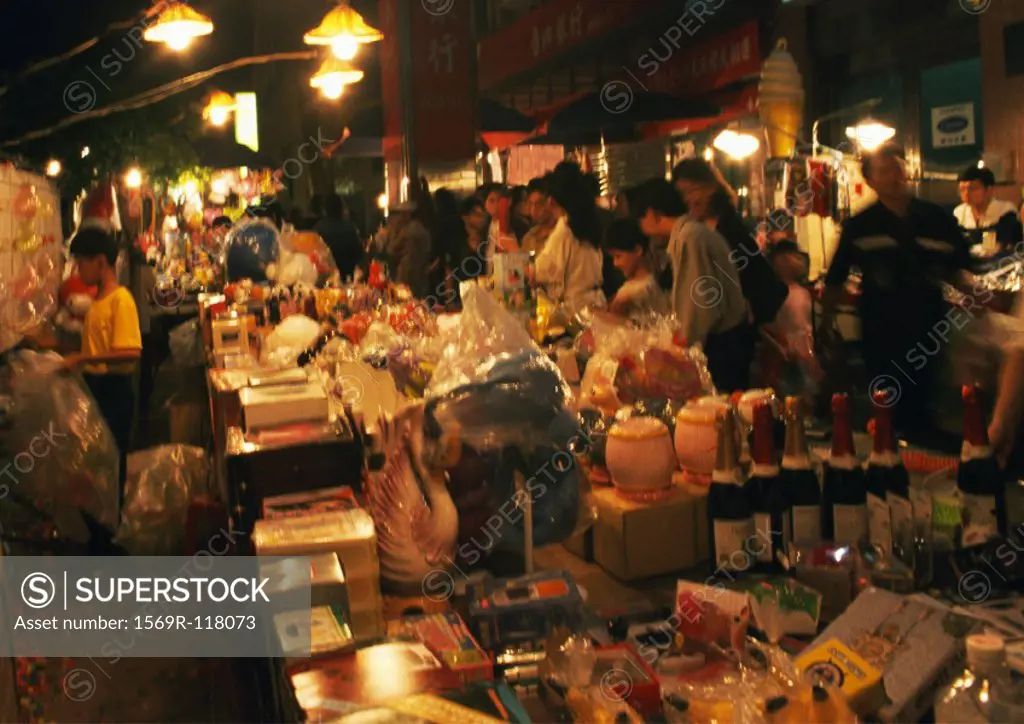 Street market at night