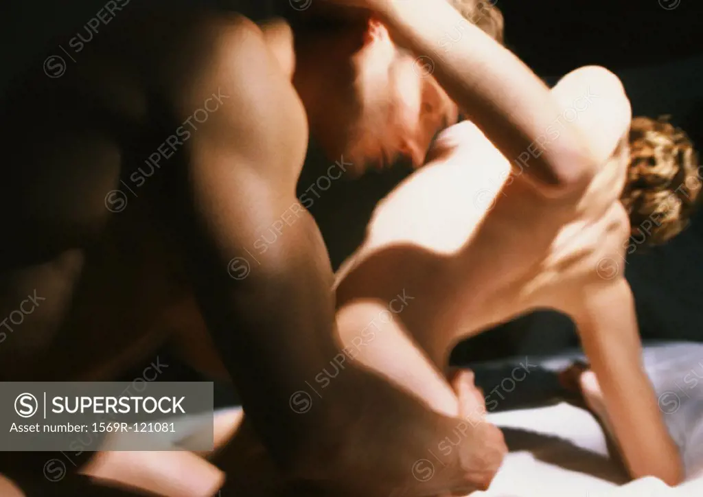 Nude couple making love, close-up