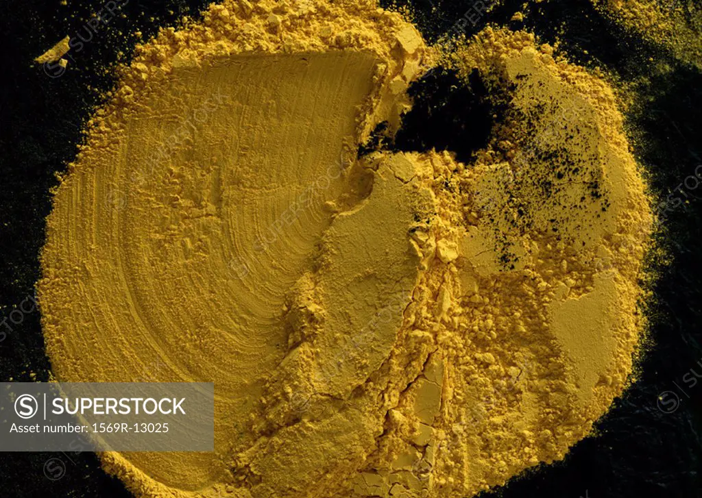 Mustard yellow pigment powder