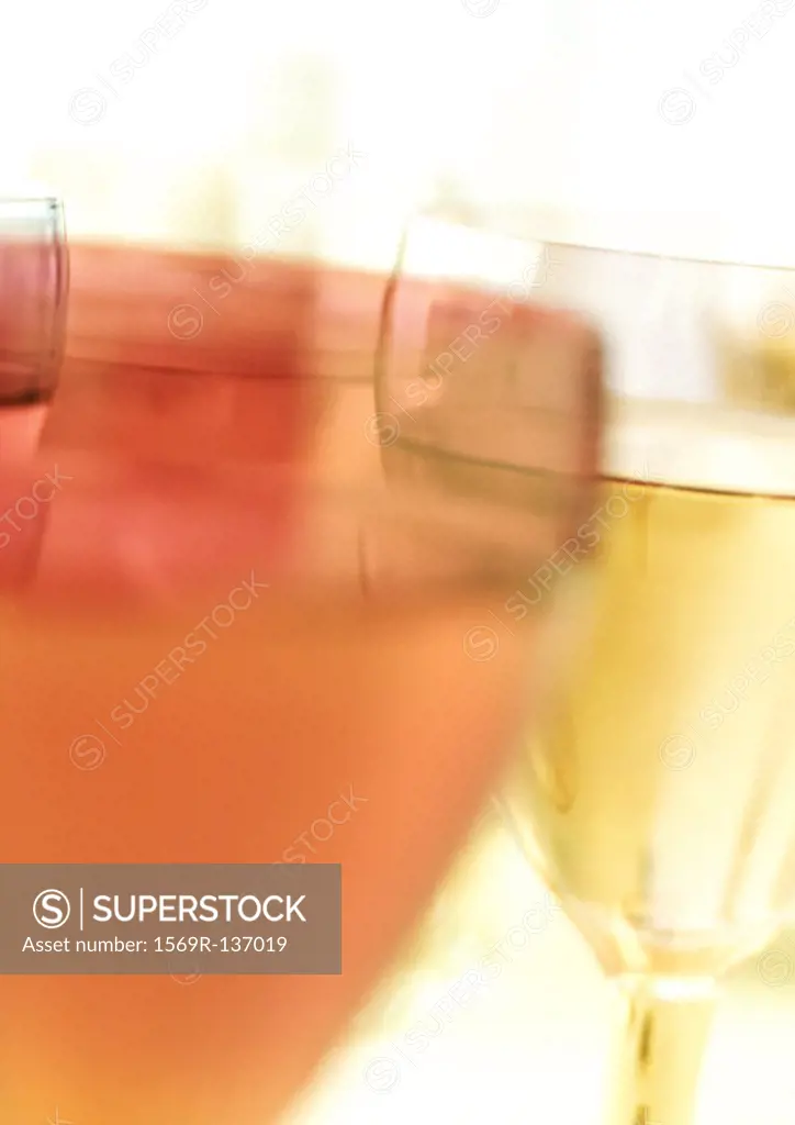 Cocktails, blurred, close-up