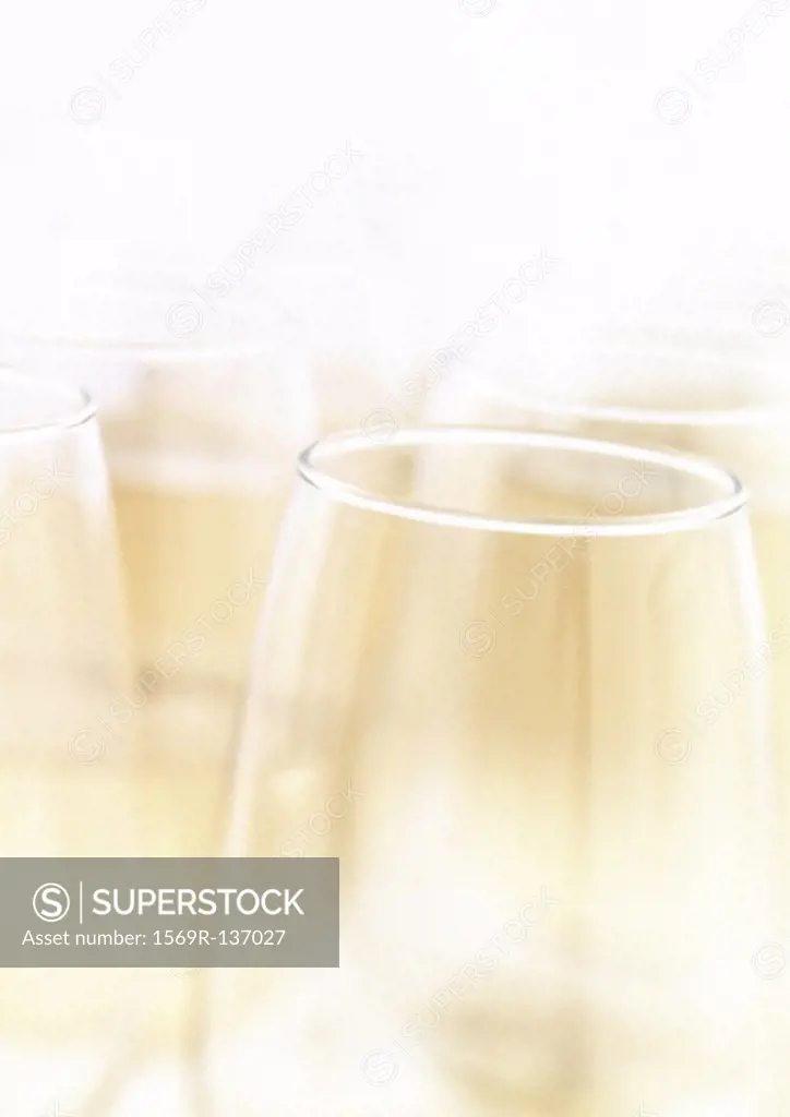 Glasses of Champagne, close-up