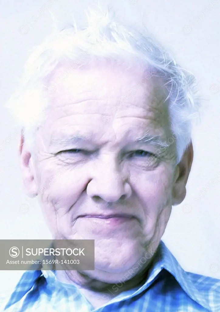 Senior man smiling, portrait