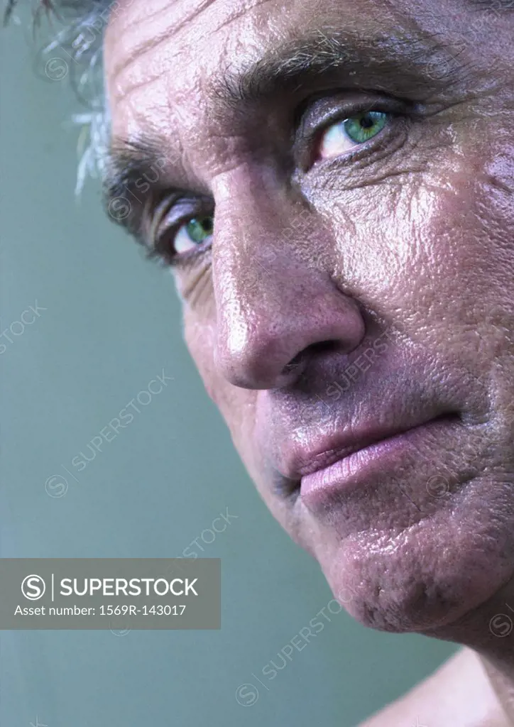 Mature man looking at camera, portrait, close-up