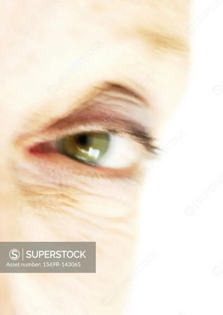 Senior woman´s eye, extreme close-up