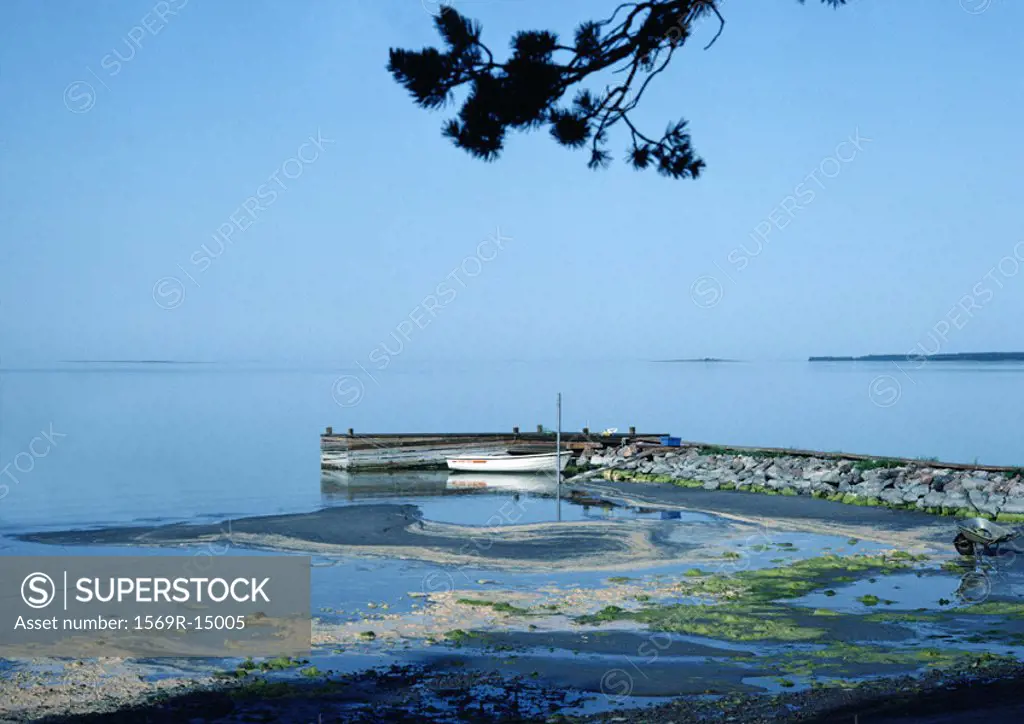 Finland, jetty and sea