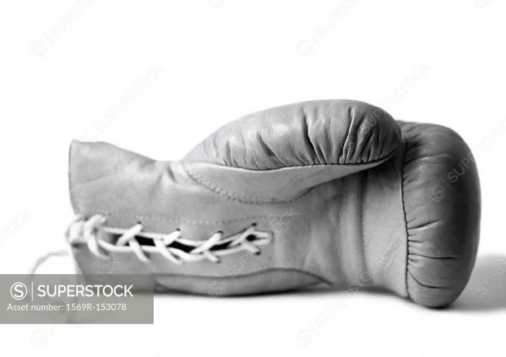Boxing glove, b&w