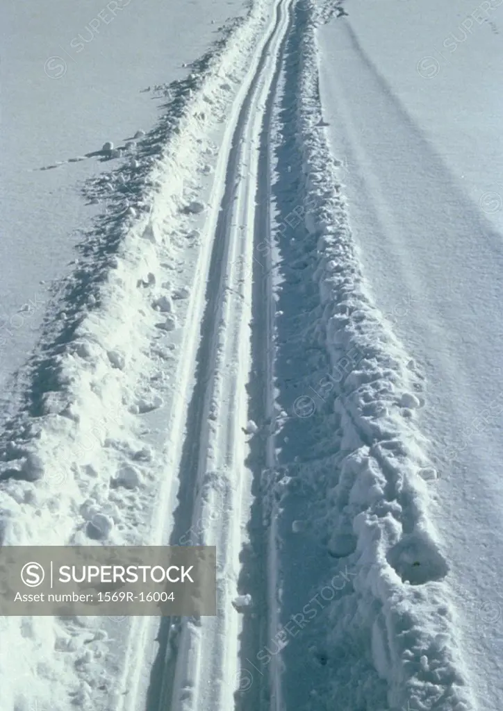 Sweden, tracks in snow