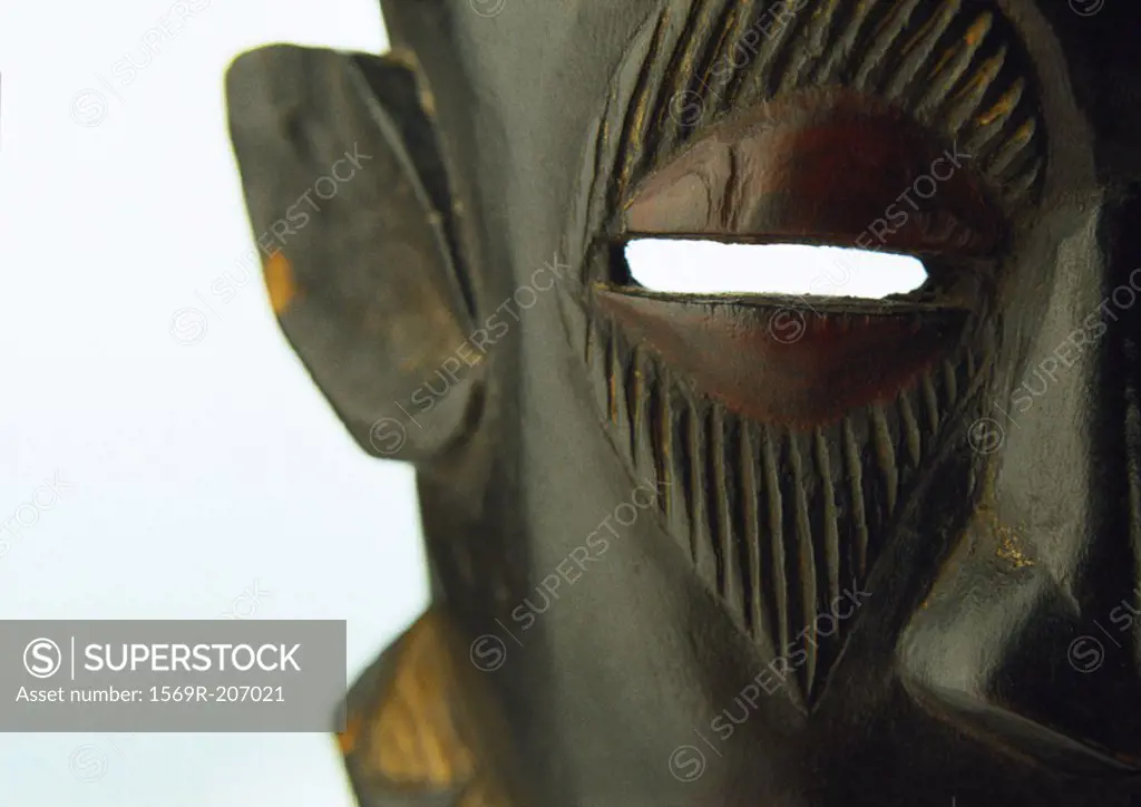 African mask, close-up