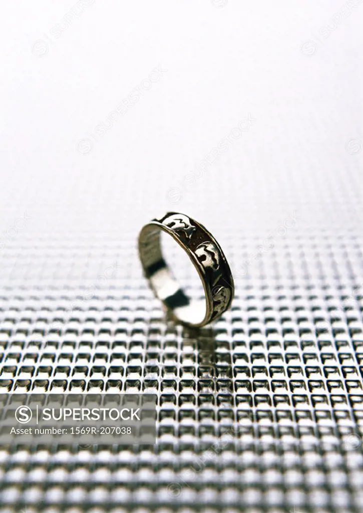 Metal ring, close-up