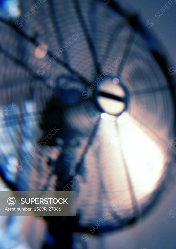 Electric fan, blurred