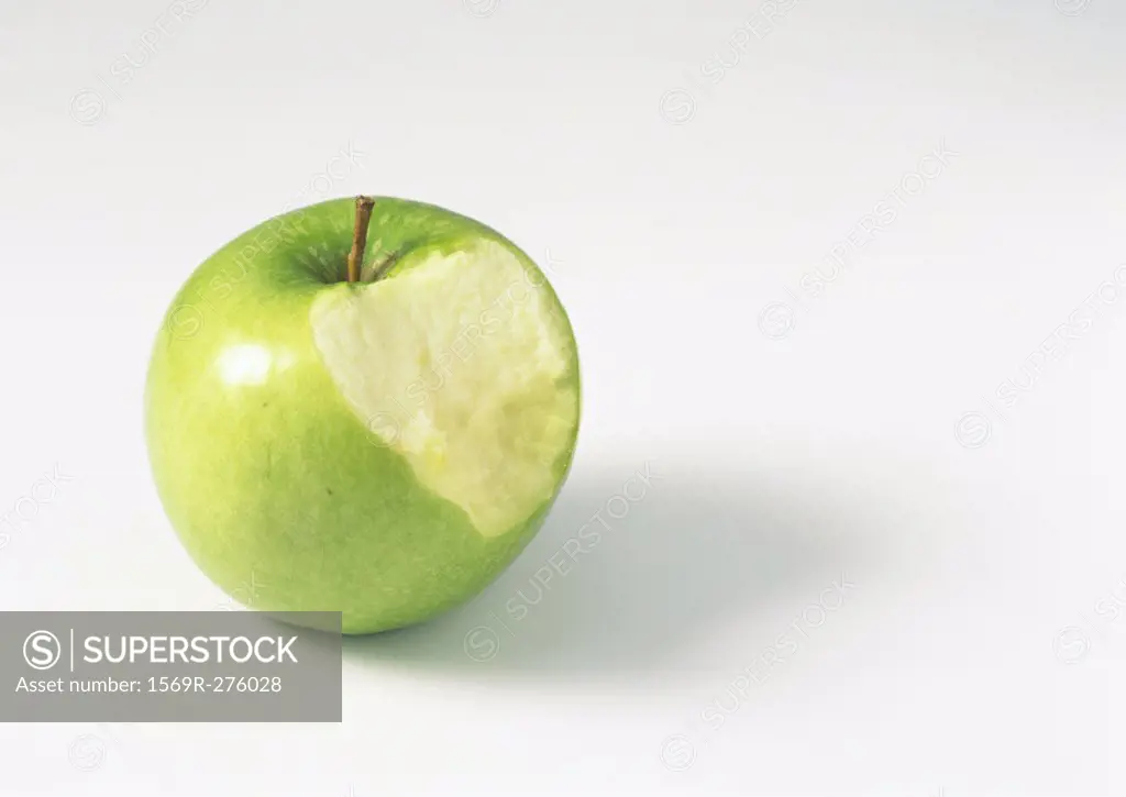 Apple with bite missing