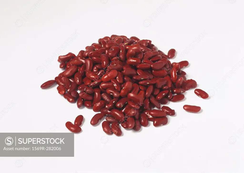 Pile of dried kidney beans