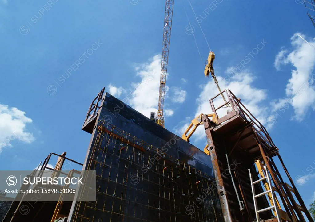 Construction site, low angle view