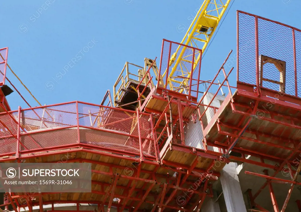 Scaffoldings, low angle view