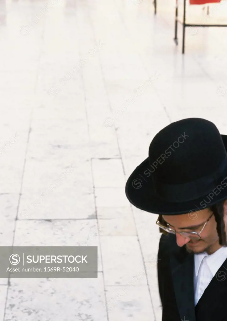 Israel, Jerusalem, Orthodox Jew, head and shoulders