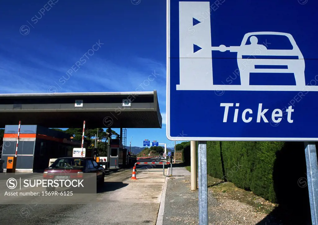 Toll booths for cars