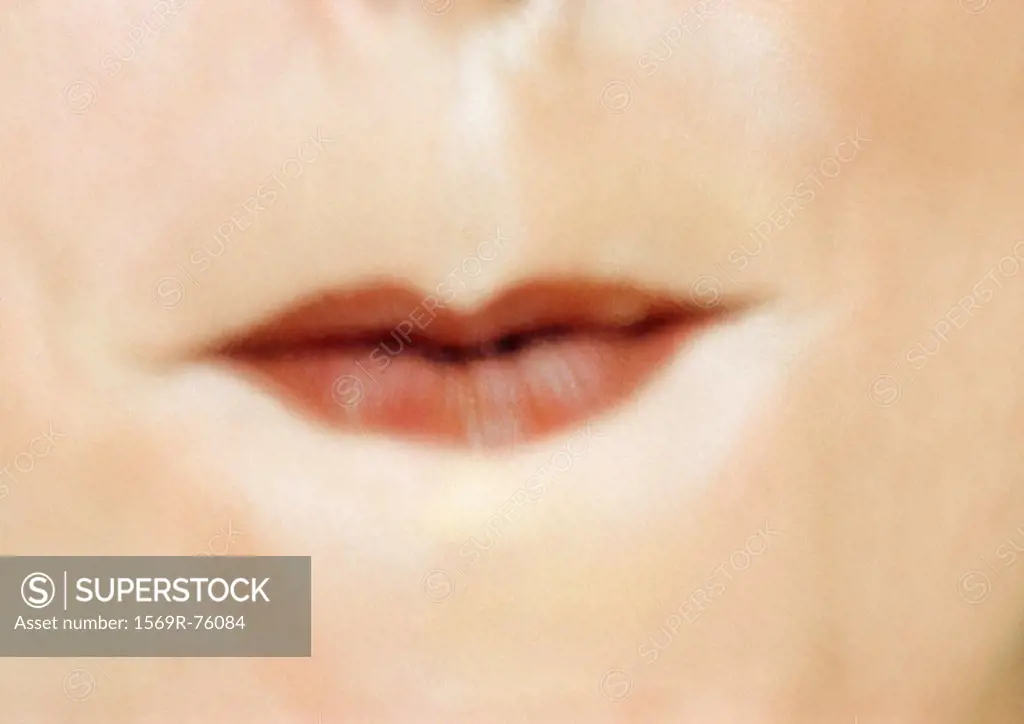 Close up of woman´s mouth