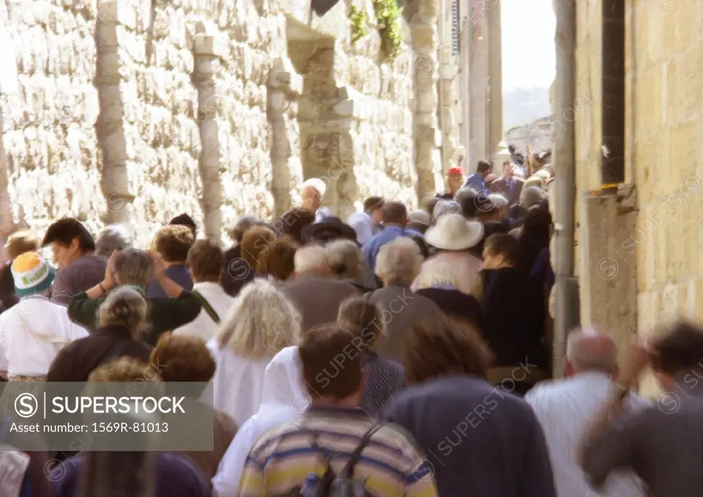 Israel, Jerusalem, procession in the Via Dolorosa