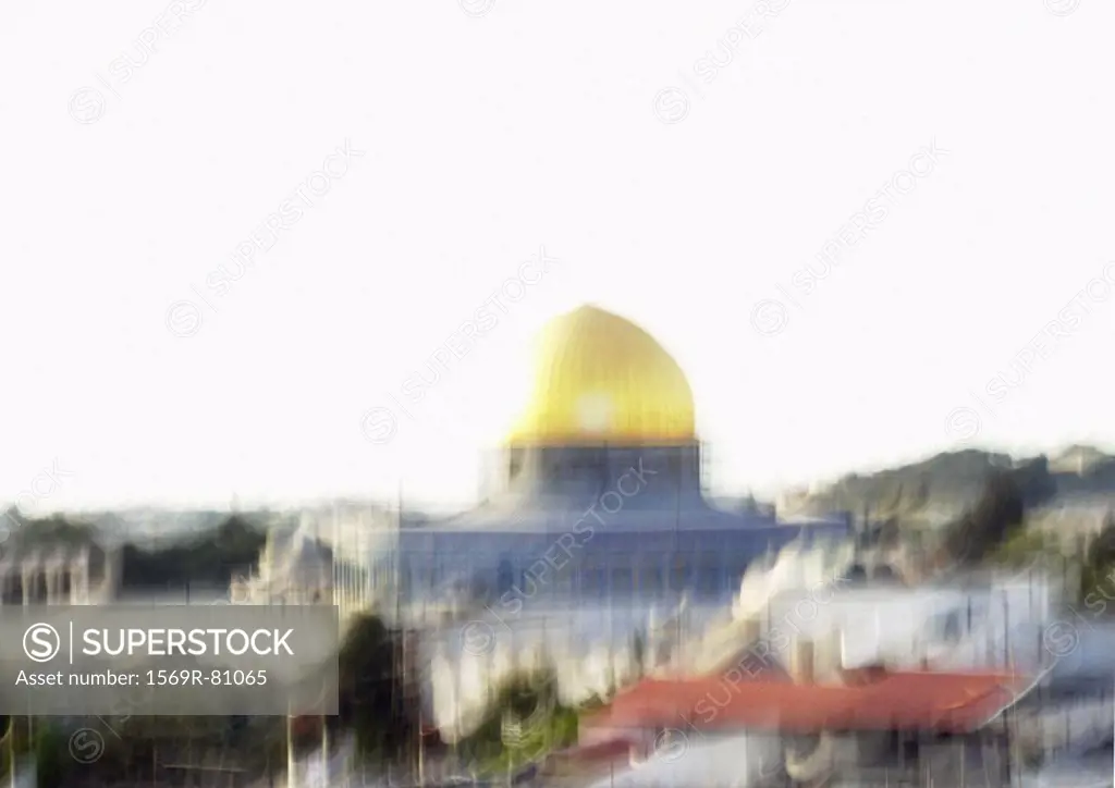 Israel, Jerusalem, Dome of the Rock, blurry