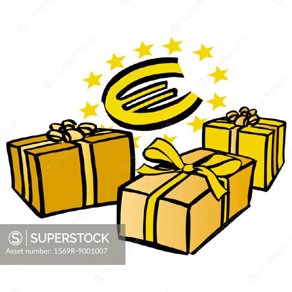 Presents and Euro symbol