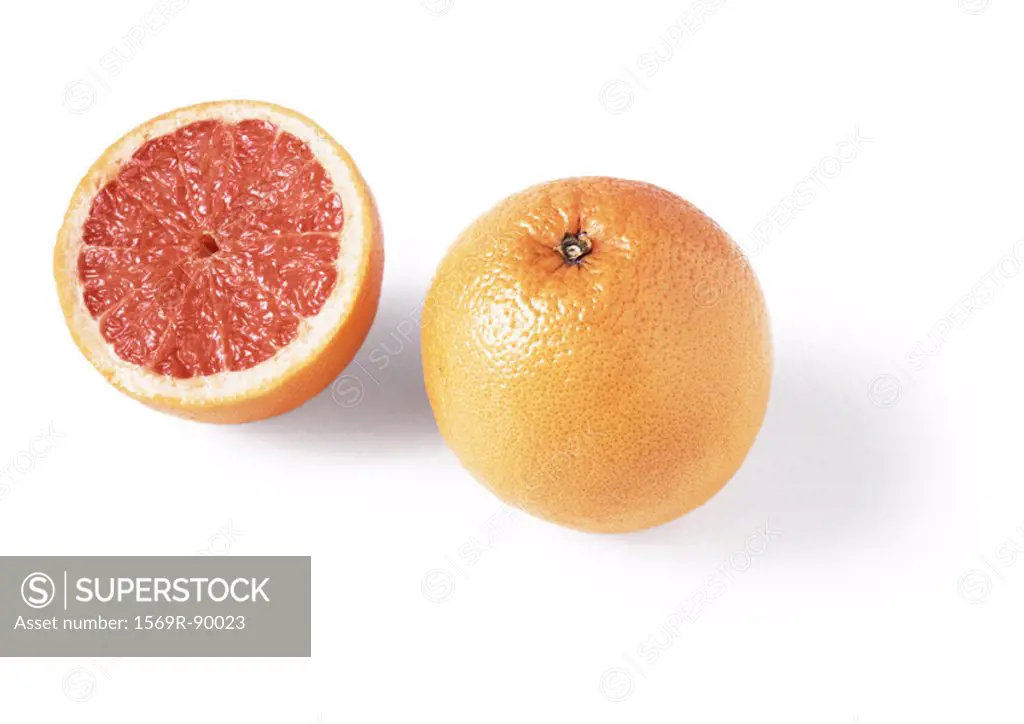Grapefruit and grapefruit half