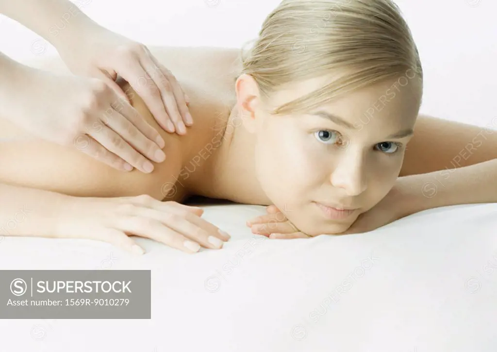 Woman having massage