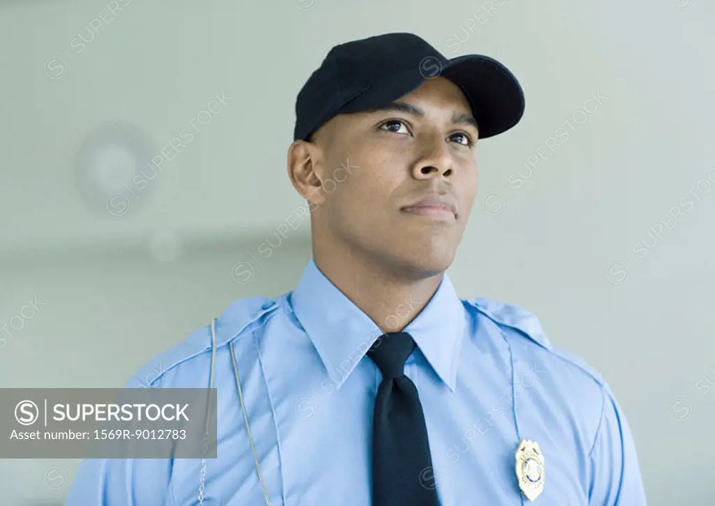 Security guard, portrait